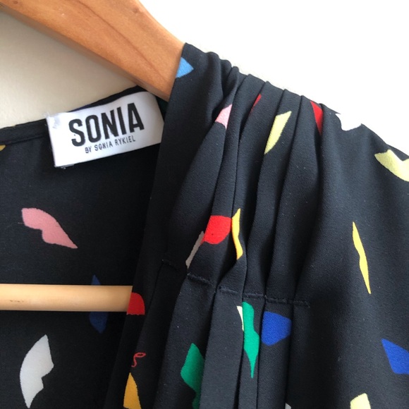 Sonia Rykeil sleeveless kiss print summer  midi dress - Picture 3 of 6